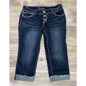 Maurices Capri Jeans Low Rise Button Fly Women’s Junior’s Sz 5/6